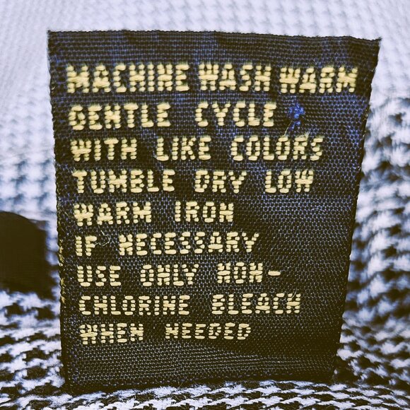 Osh Kosh B'Gosh Men's Black/White Houndstooth Long Sleeve Casual Shirt - L - Picture 4 of 7